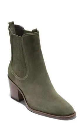 Cole Haan Janelle Chelsea Boot in Olive Night Suede at Nordstrom Rack, Size 10