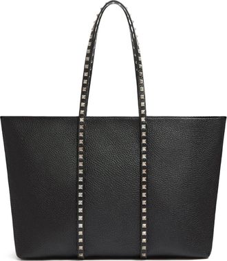 Valentino Garavani Borsa tote Rockstud - Nero
