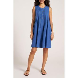 Matty M Helena Pleat Shift Dress in French Blue at Nordstrom, Size X-Small