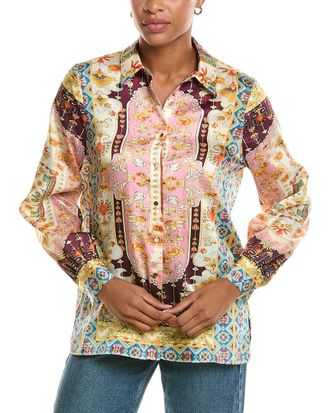 Elie Tahari The Lior Baroque Blouse