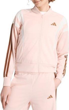 adidas 3-Stripes Fashion Tracktop Bomber Jacket in Blush Pink/Dusky Bronze at Nordstrom Rack, Size X-Small