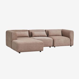 Sklum Sof&aacute; Modular Chaise Longue Izquierdo De 3 Piezas Fogler Sklum