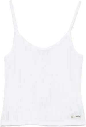 Sporty & Rich Pointelle-knit Camisole Top