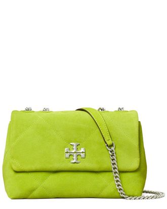 Tory Burch Kira Diamond Quilt Suede Small Tote