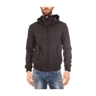 Armani Jeans Stijlvolle Denim Jack - Heren - Winterjassen - Grijs - M - Denim - Jassen