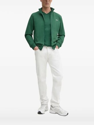 Lacoste zip-neck sweatshirt - men - Cotton - 3XL - Green