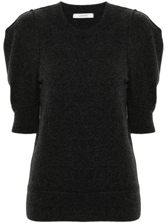 Christophe Lemaire Gebreide top met korte mouwen - Grijs