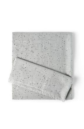 Brunello Cucinelli Cashmere and silk Diamond yarn scarf in Light Grey at Nordstrom