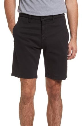 34 Heritage Nevada Soft Touch Stretch Flat Front Shorts in Black Soft Touch at Nordstrom, Size 31