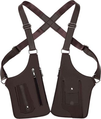 Generic Vest Bag For Men - Maximum Security And Comfort | Vest Style Waterproof Sling Pack Multiple Pockets | Men And Women For Urban Commuting, Anti-Theft Sh