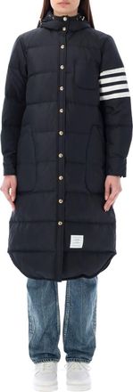 Thom Browne Dark Blue Long Padded Jacket