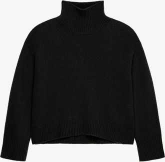 Givenchy Black Fibres Womens Turtleneck