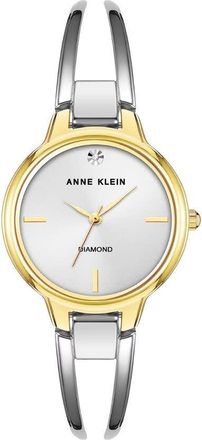 Anne Klein Bangle White Dial Ladies Watch AK/2627SVTT