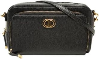 Dior Pre-owned Caro Leder 2way Schoudertas - Dames - Vintage Schoudertas - Zwart - ONE Size - Leer - Vintage