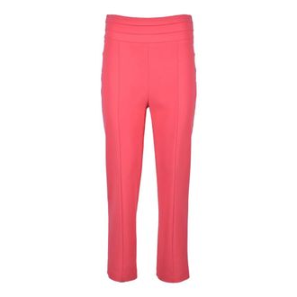 Patrizia Pepe Elegante Avondbroek - Dames - Vrijetijds broeken - Roze - XL - Polyester - Broeken