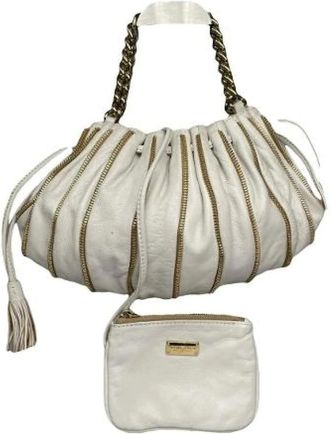 Armani Pre-owned Shoulder Bags, female, White, Size: ONE SIZE Pre-owned Shoulder Bag