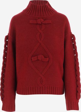 The Garment Wool and Cashmere Sweater with Three-Dimensional Embellishments