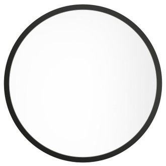 Vente-Unique Vente-unique - Grande specchio a muro rotondo d. 150 cm in Legno di paulownia Nero - zang