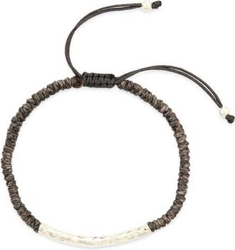 Caputo & Co. Hammered Tube Bracelet in Dark Grey at Nordstrom