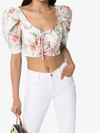 Zimmermann Bellitude Geknoopte Cropped Top