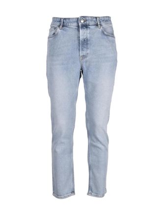 Department Five Light Blue Cotton Rubber Jeans