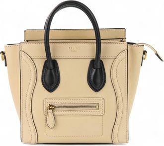 Celine Beige Shoulder Bag Tote Bag (Pre-Owned)