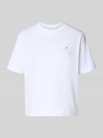 Selected Boxy Fit T-Shirt aus reiner Baumwolle Modell ELLA in Weiss, Gr&ouml;&szlig;e XL