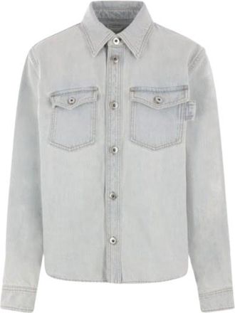 Bottega Veneta Womens Denim Shirt - Light Grey Cotton - Size EU 40 (Womens)