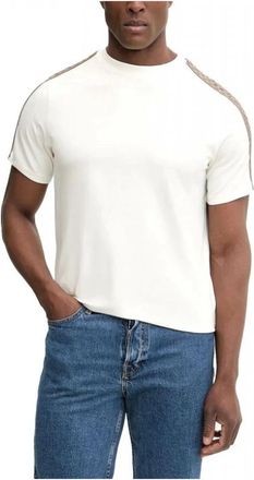 Karl Lagerfeld T-shirt met ronde hals - Heren - T-shirts - Beige - S - Katoen - Tops