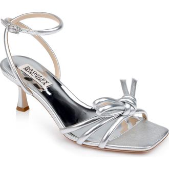 Badgley Mischka Loyalty Ankle Strap Sandal in Silver at Nordstrom Rack, Size 5.5