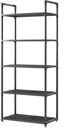 OEM Estanter&iacute;a De Pl&aacute;stico, Estanter&iacute;a De Cocina De 5 Niveles, Despensa, Estanter&iacute;a, Estantes Met&aacute;licos Ajustables, Despensa, Ba&ntilde;o, Garaje, Negro