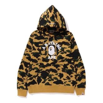A Bathing Ape 1st Camo College Hoodie Yellow 1K30-114-005-YELLOW