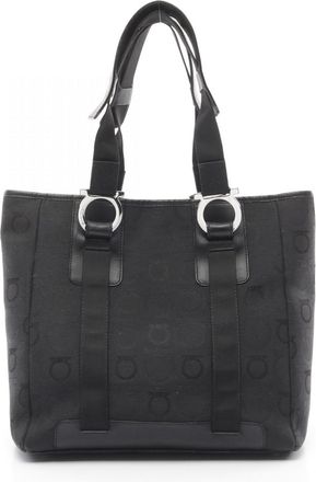 Ferragamo Canvas Leather Tote Bag (Pre-Owned)