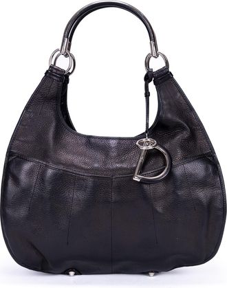 Dior Pre-owned Womens Grand Sac Hobo Handbag - Black - One Size