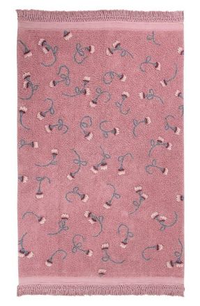 Lorena Canals English Garden Washable Recycled Cotton Blend Rug in Ash Rose at Nordstrom