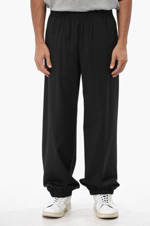 Givenchy Pantaloni in Lana a Tinta Unita con Elastico in Vita Givenchy