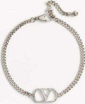 Valentino Garavani Bracciale Valentino Garavani VLogo Signature In Metallo Uomo TRASPARENTE UNI