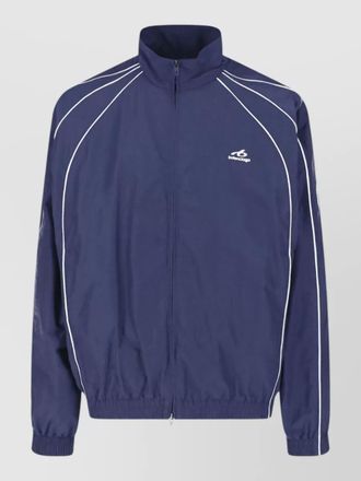 Balenciaga high collar sweatshirt elastic cuffs side pockets