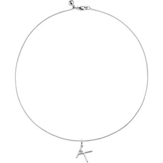 Monica Vinader Lab Grown Diamond Initial Pendant in Sterling Silver K at Nordstrom