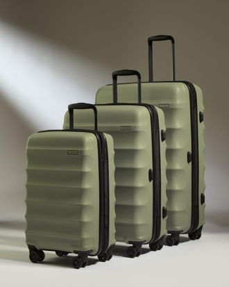 Antler Expandable Cabin Suitcase Set In Olive Green - Juno
