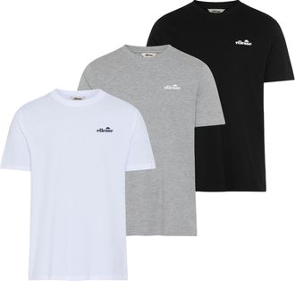 Ellesse T-Shirt ELLESSE AZZINI TEE (3 PACK), Herren, Gr. XXL, multi, Single Jersey, Obermaterial: 100% Baumwolle, Rundhals, Shirts T-Shirt