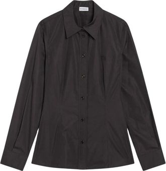 Burberry Lange mouwen overhemd met knopen - Dames - Overhemden - Bruin - XS - Overhemden