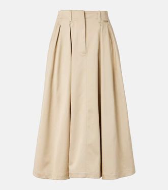 Moncler Cotton midi skirt
