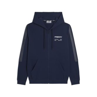 Freddy Felpa con cappuccio full-zip e bande tono su tono