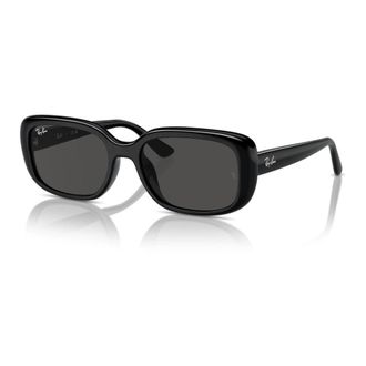 Ray-Ban Zwart/Donkergrijs Zonnebril RB 4421D - unisex - Zonnebrillen - Zwart - 56 MM - Accessoires