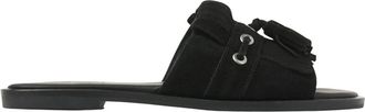 VIA VAI Vita Eva Slippers - Dames - Sandalen - Zwart - 38 EU - Leer - Schoenen