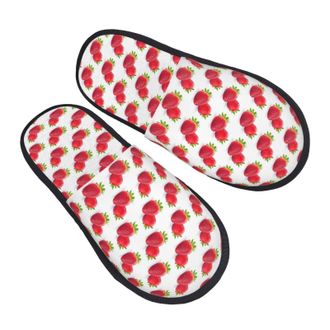 Generic Fluffy Slippers Strawberry Lightweight Hotel Slippers Breathable House Shoes For Holiday Women Hotel M