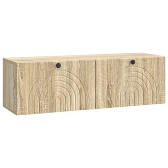 vidaXL Mueble Para Tv De Pared Roble Sonoma 98 X 31 X 30 Cm Vidaxl