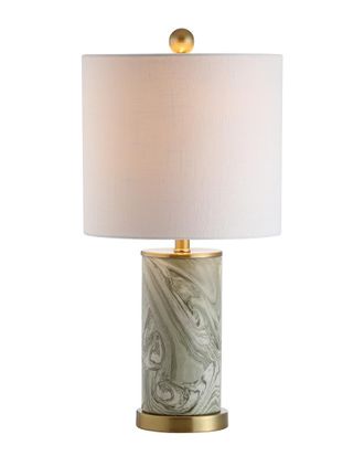 Jonathan Y Designs Jonathan Y Designs Swirl 20.5In Ceramic Led Table Lamp