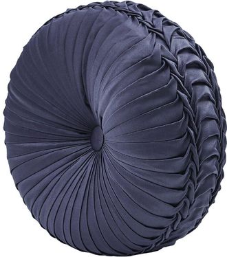 Five Queens Court Manchester Tufted Round Decorative Throw Pillow